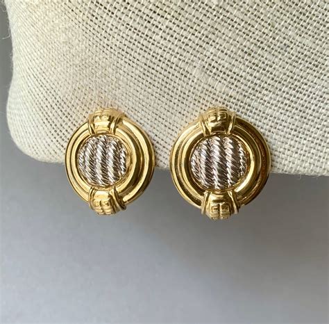 givenchy earrings gold diamond|givenchy gold earrings vintage.